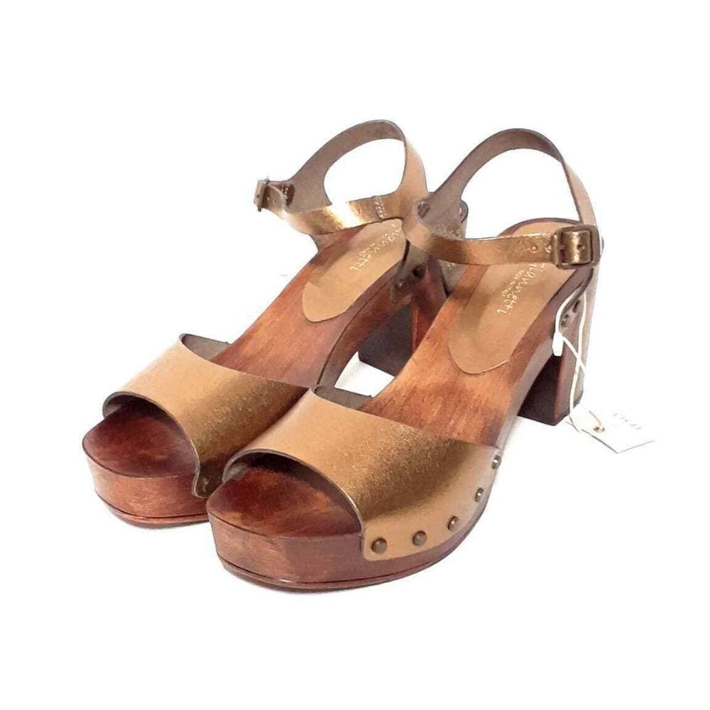 A.Giannetti Wooden Sandals Size 7